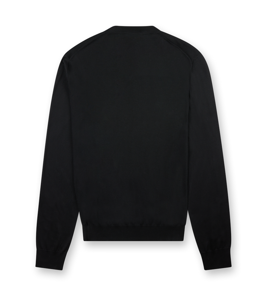 Recycled Silk Sweater Black