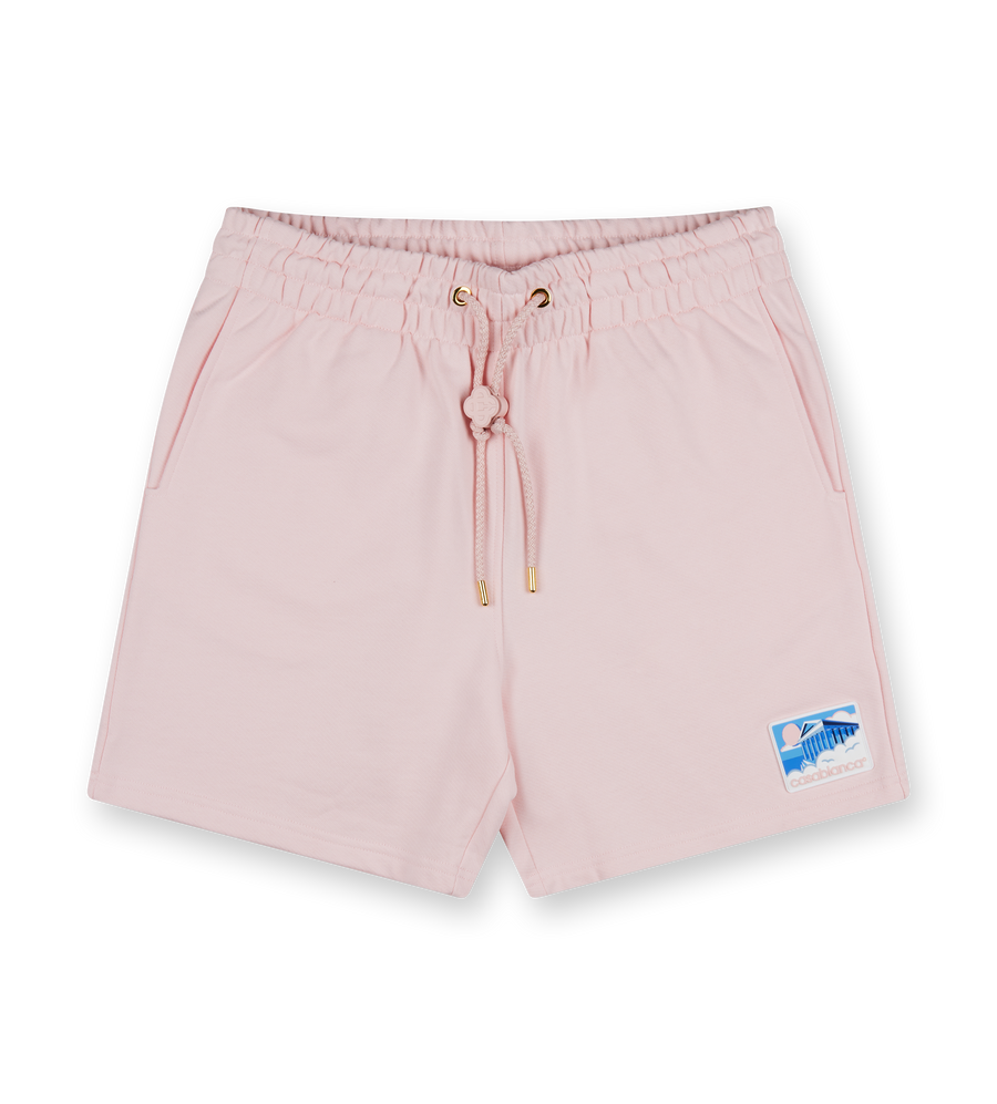 Greek Temple Sweatshort Pink