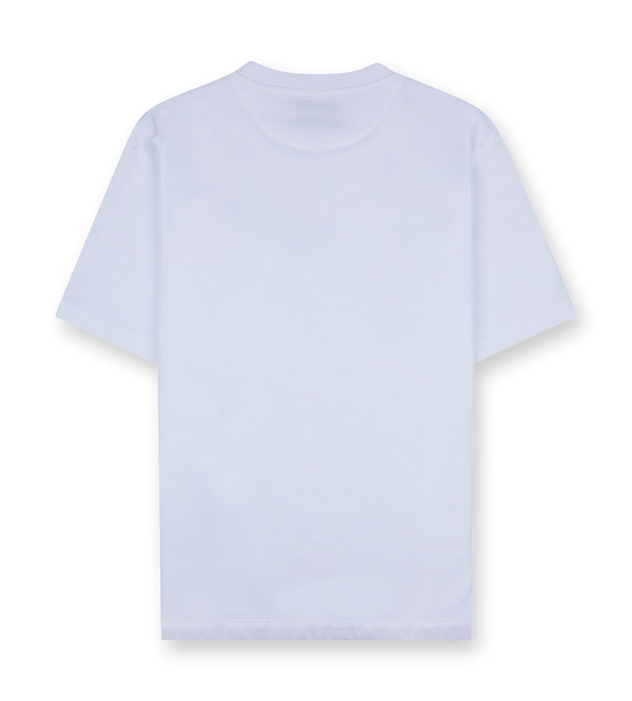 Re-nylon and Jersey T-shirt White