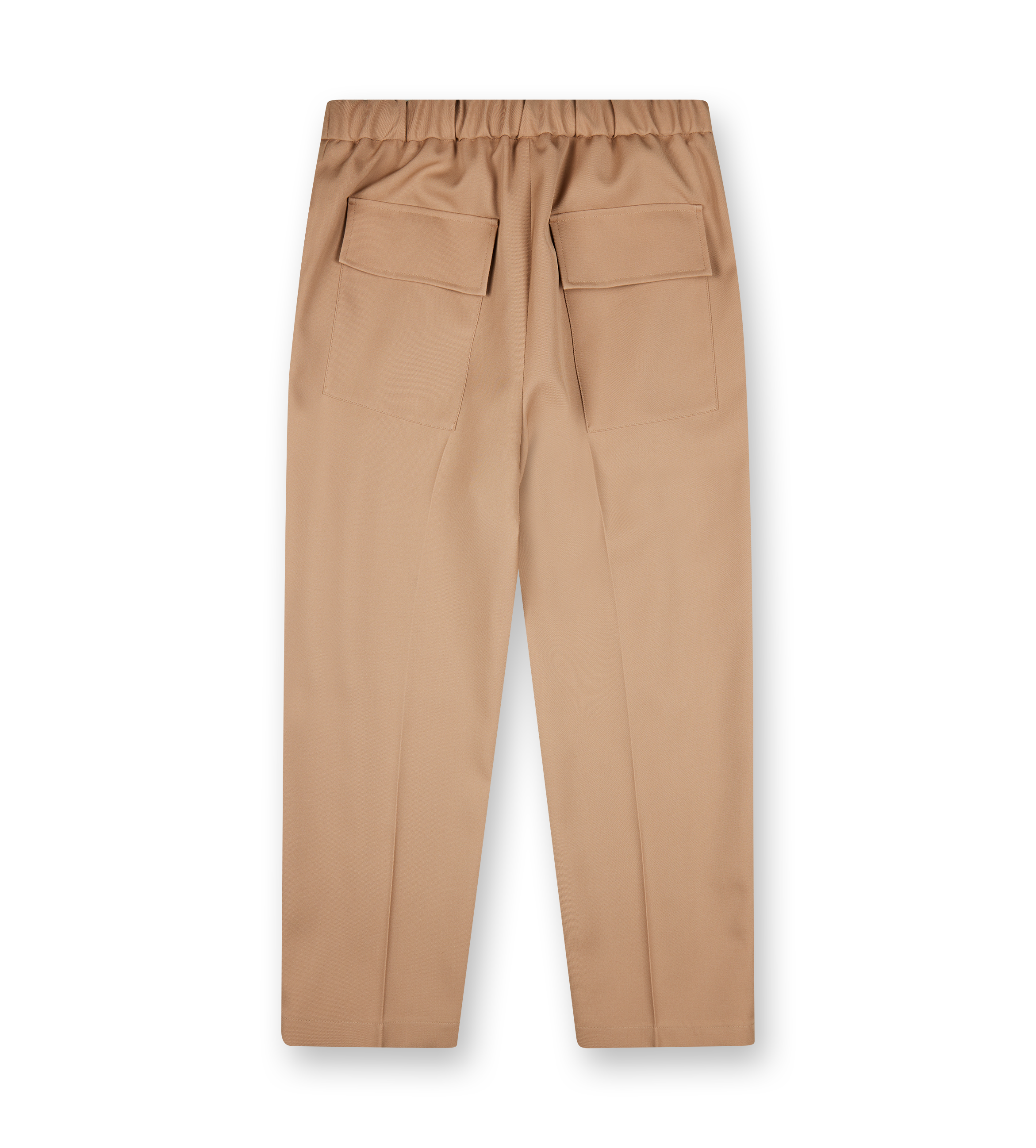 Elastic Trousers With Pockets Clay
