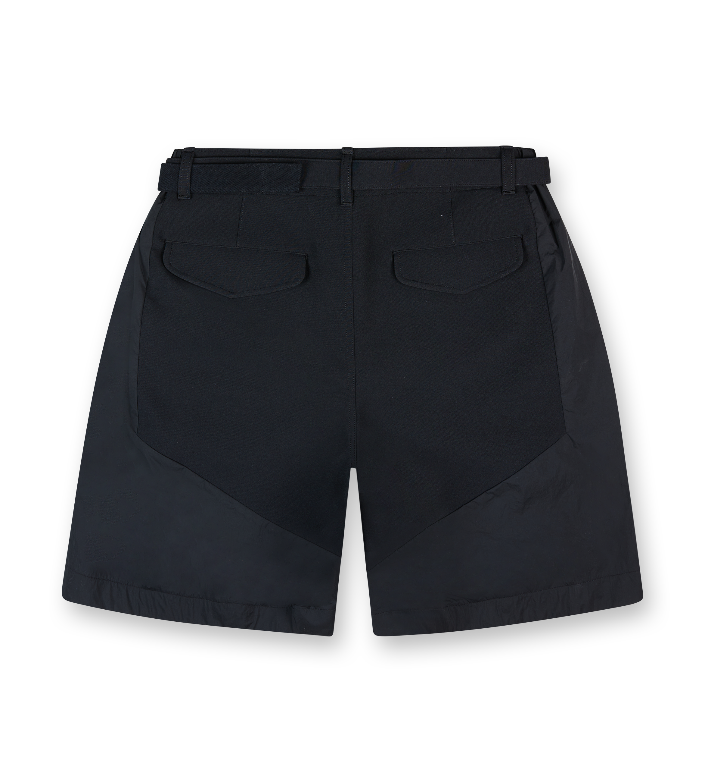 Matelasse Twill Mix Shorts Black