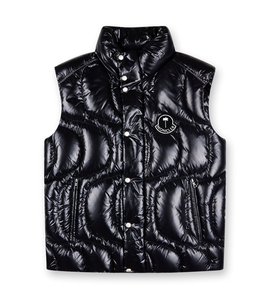 Moncler x Palm Angels Gwenyth Down Gilet Black – FOUR Amsterdam