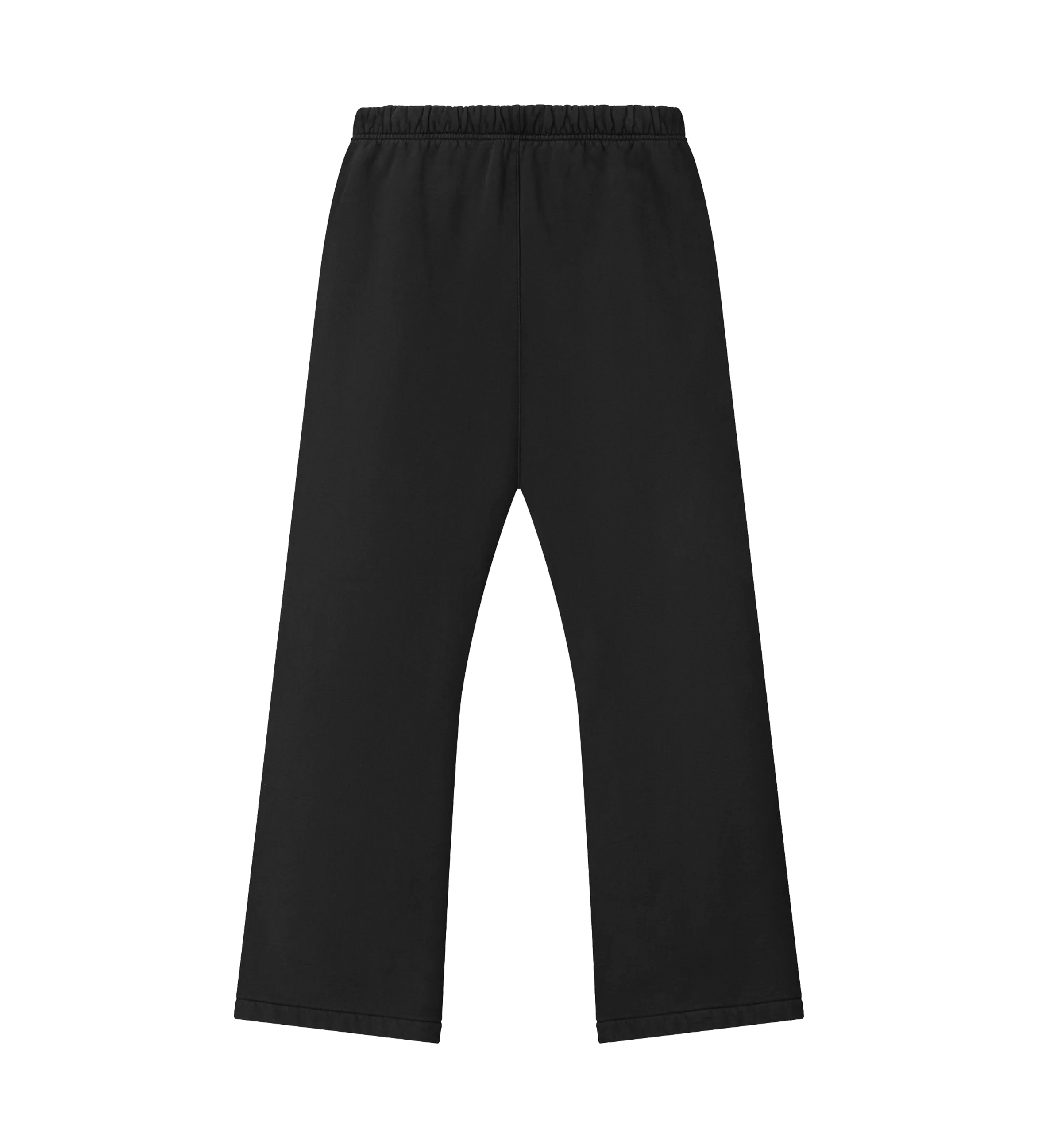 Fear of God Essentials Kenmerkende Flare-joggingbroek in vervaagd zwart