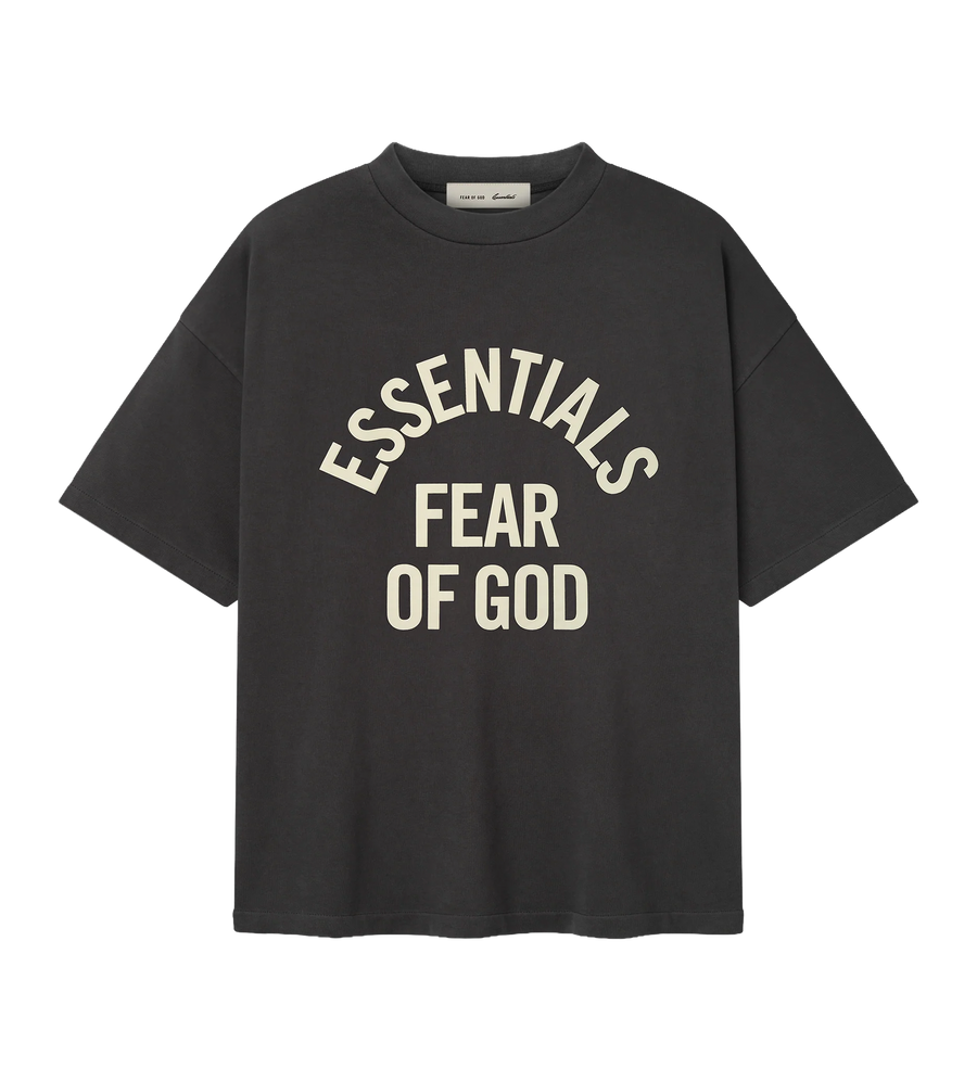 Fear of God Essentials Campus 90s Tee in Faded Black