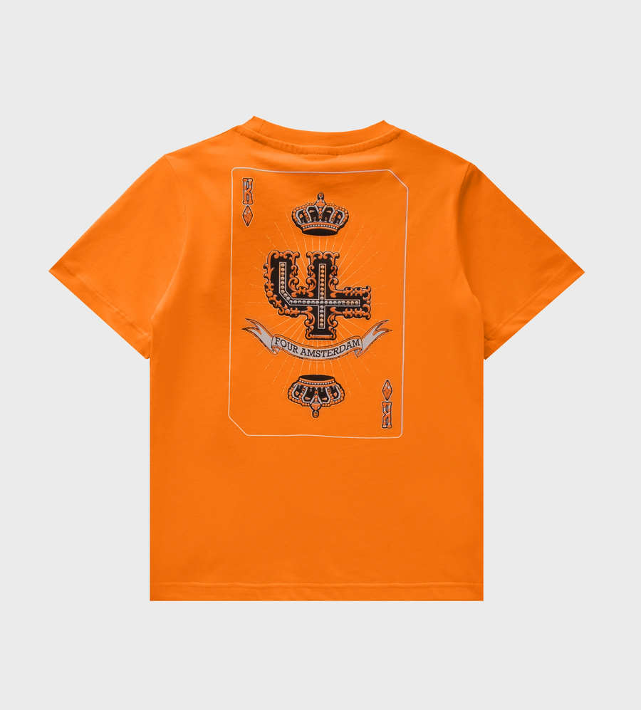 Logo T-shirt Orange/Black Kids