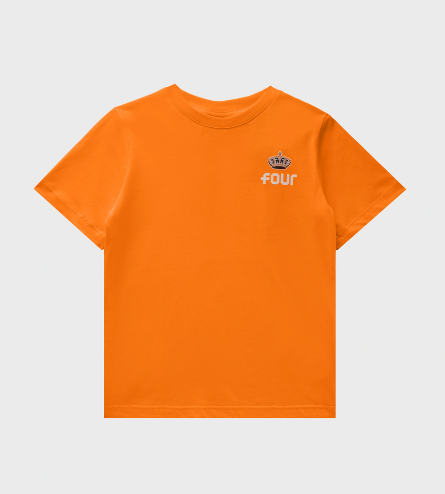 Logo T-shirt Orange/Black Kids
