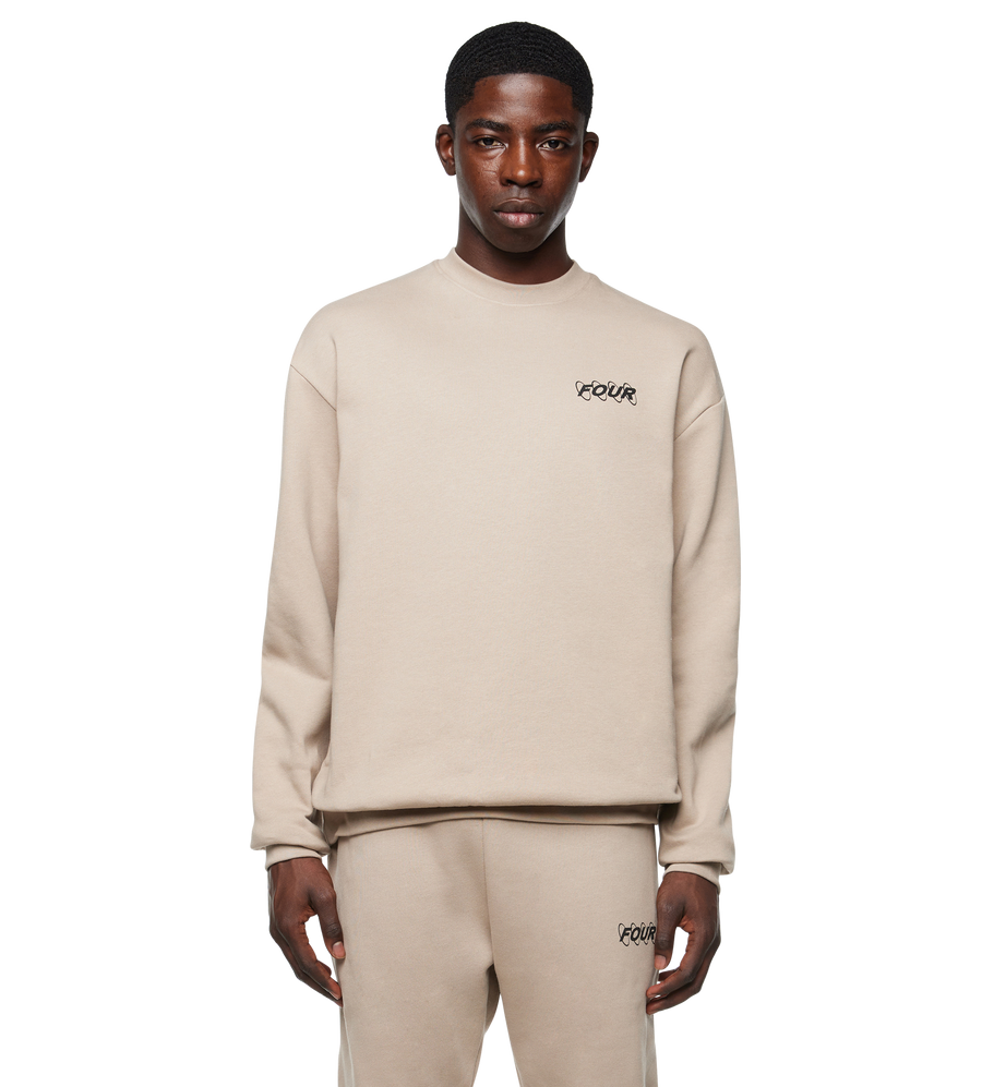 Circles Logo Crewneck Vintage Khaki