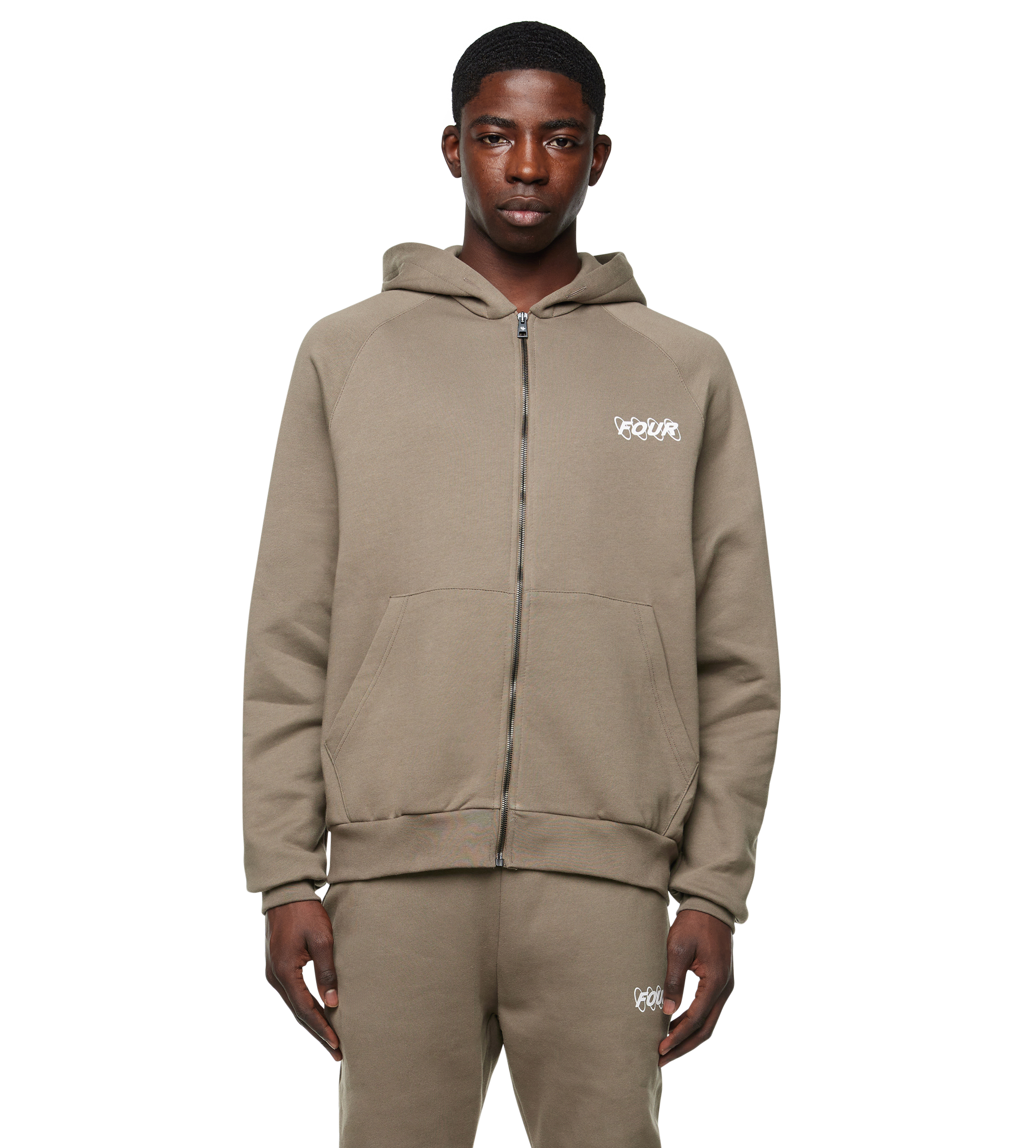 Circles Logo Zip Up Vest Bungee Cord