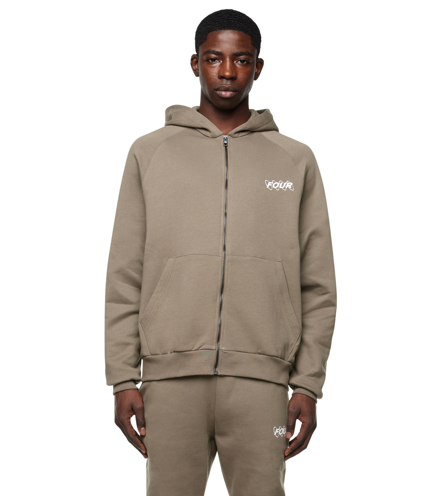 Cirkels logo vest met ritssluiting en bungeekoord