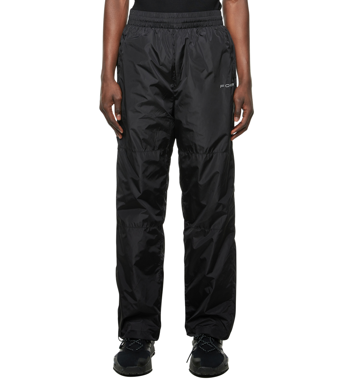 Sport Windbreaker Nylon Pants Black