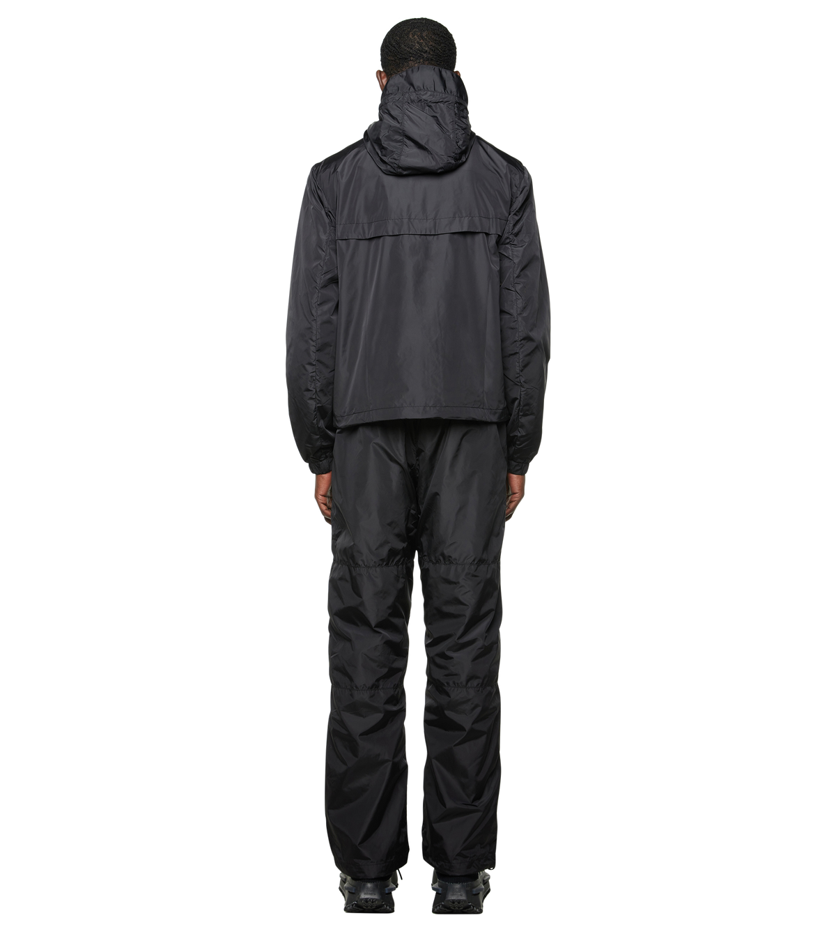 Sport Windbreaker Nylon Jacket Black