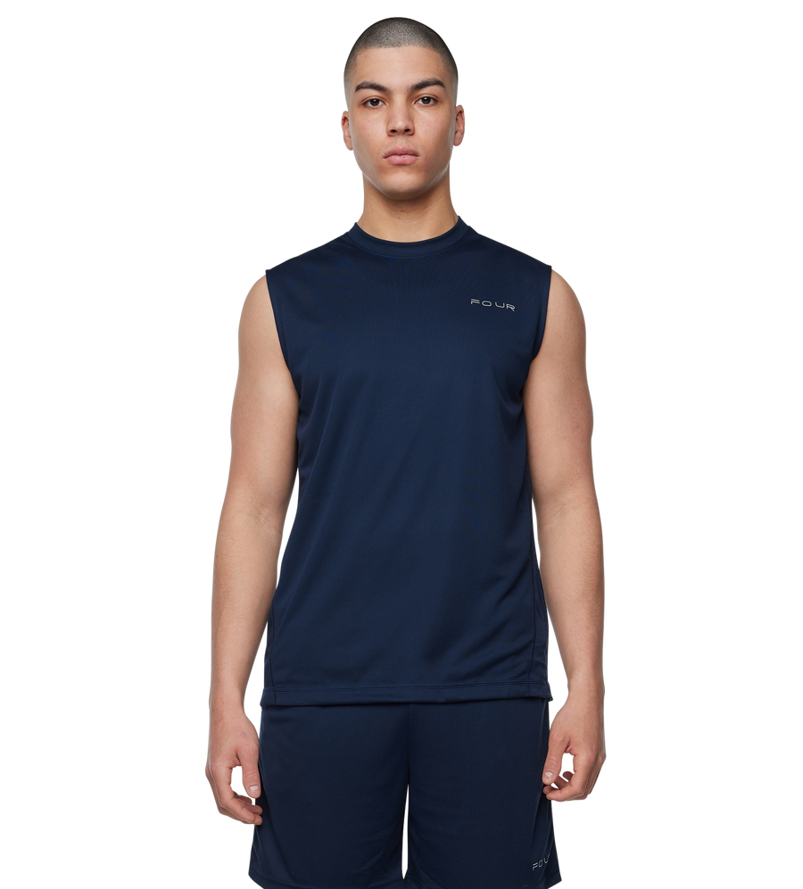Sportswear Tanktop Marineblauw