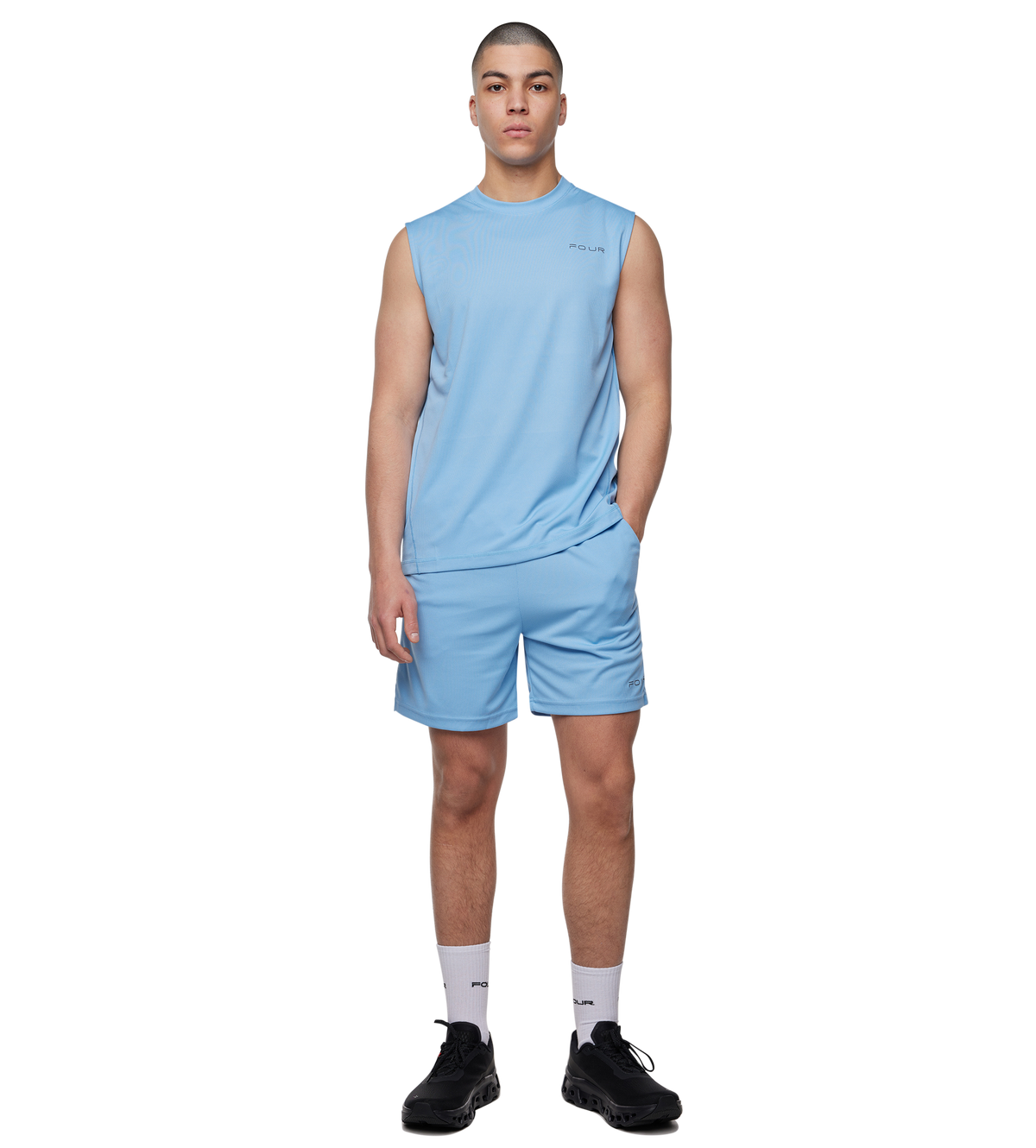 Sportswear Tanktop Schemerblauw