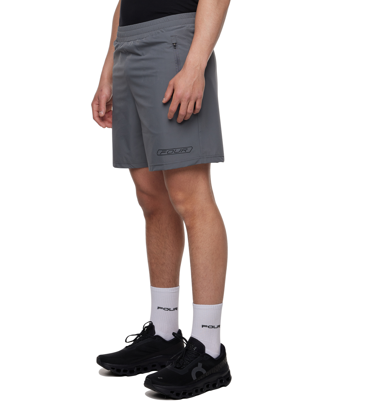 Sportswear Performance Logo Shorts Donkergrijs