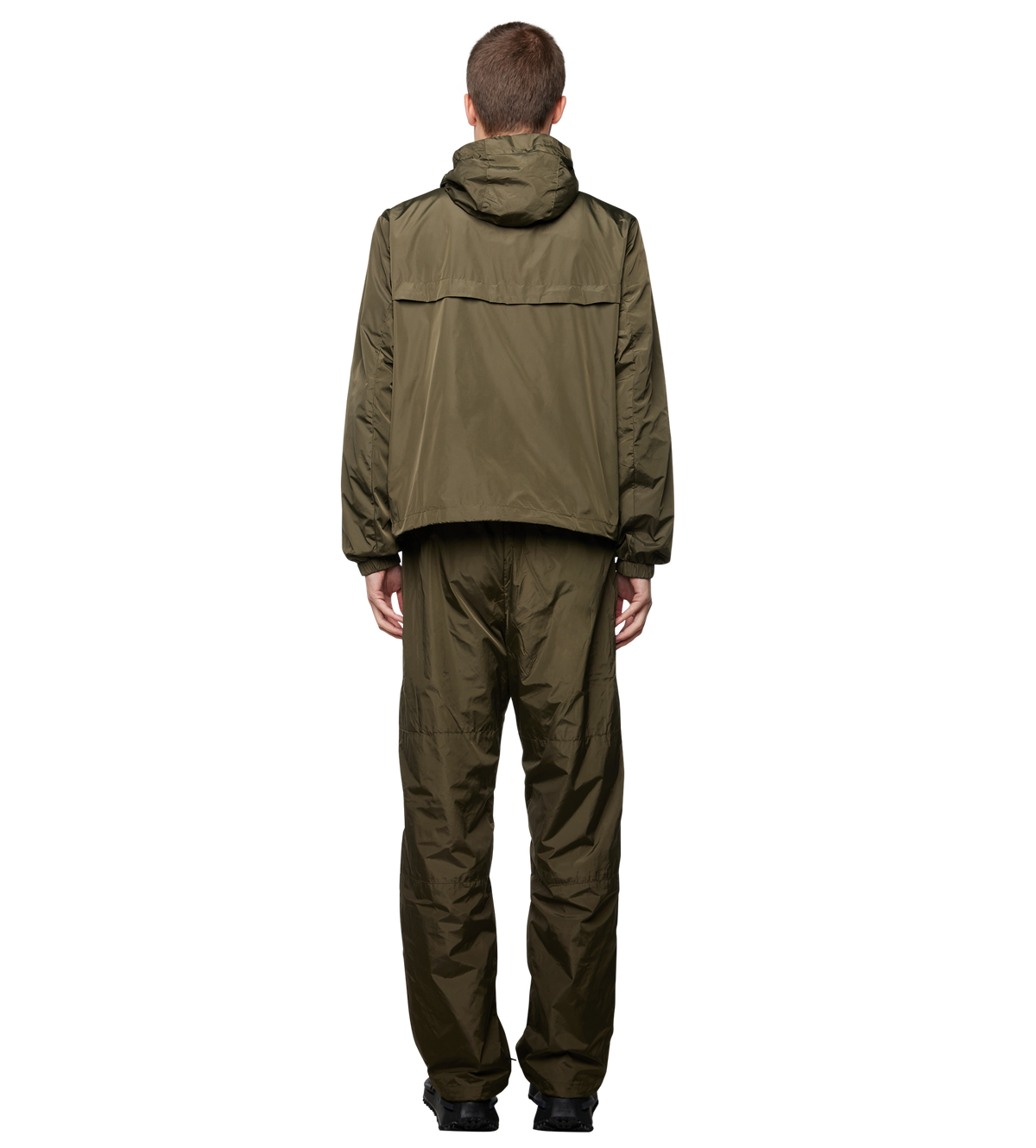 Sport Windbreaker Nylon Jacket Moss Green