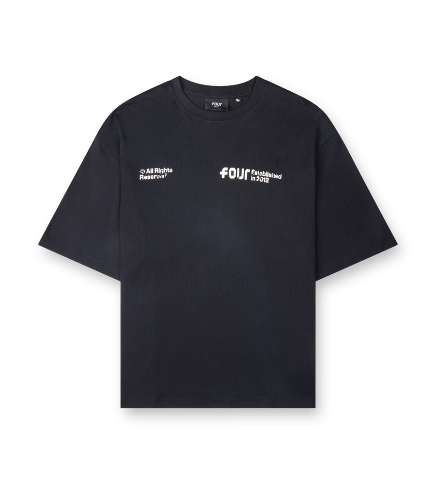 Quote Boxy T-shirt Black