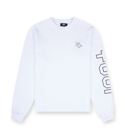 Outline Logo Longsleeve White