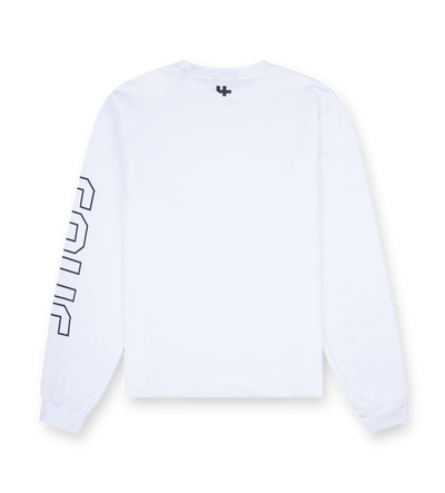 Outline Logo Longsleeve White