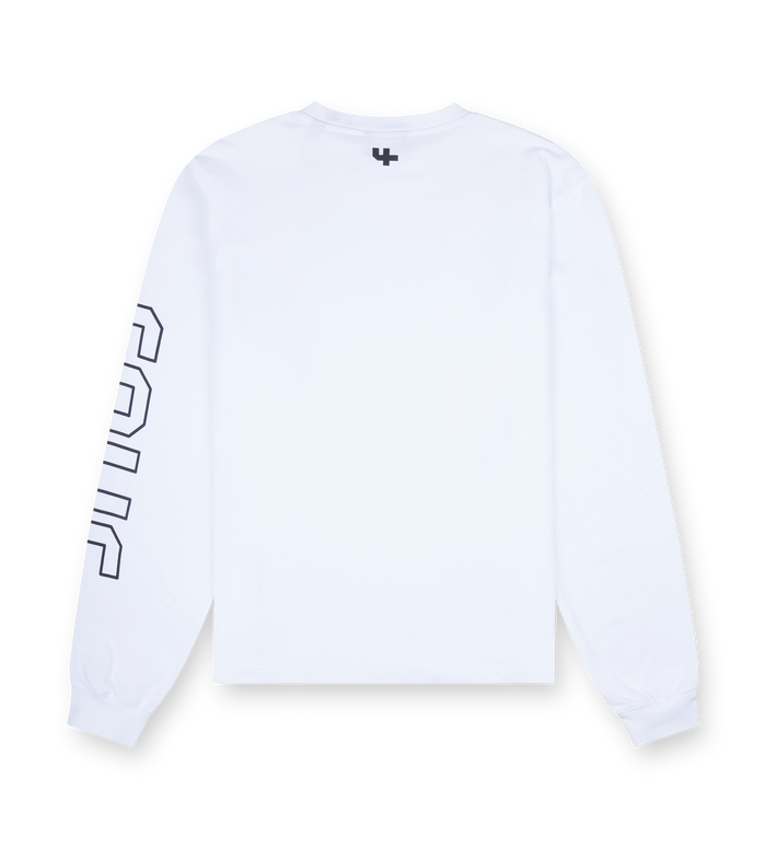 Outline Logo Longsleeve White