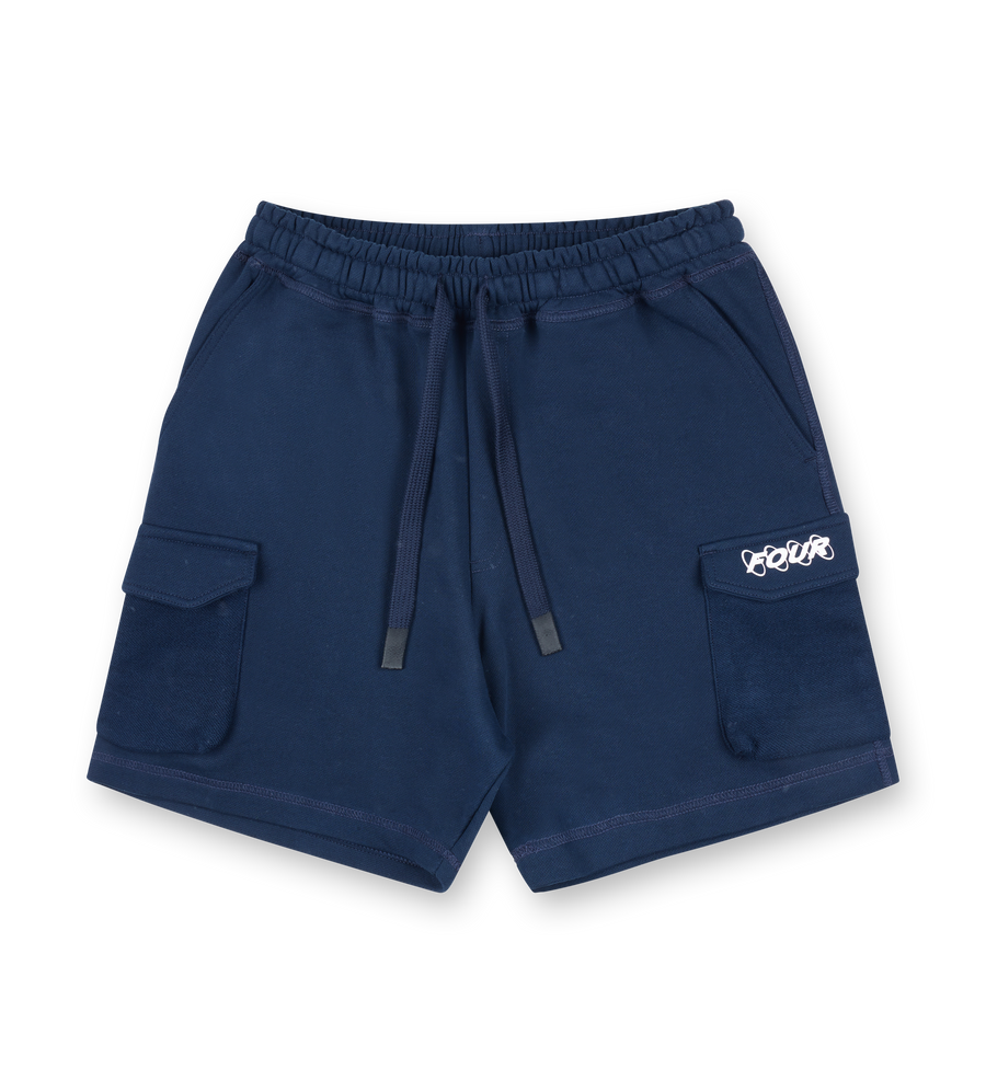 Circles Inside Out Shorts Marine Blue