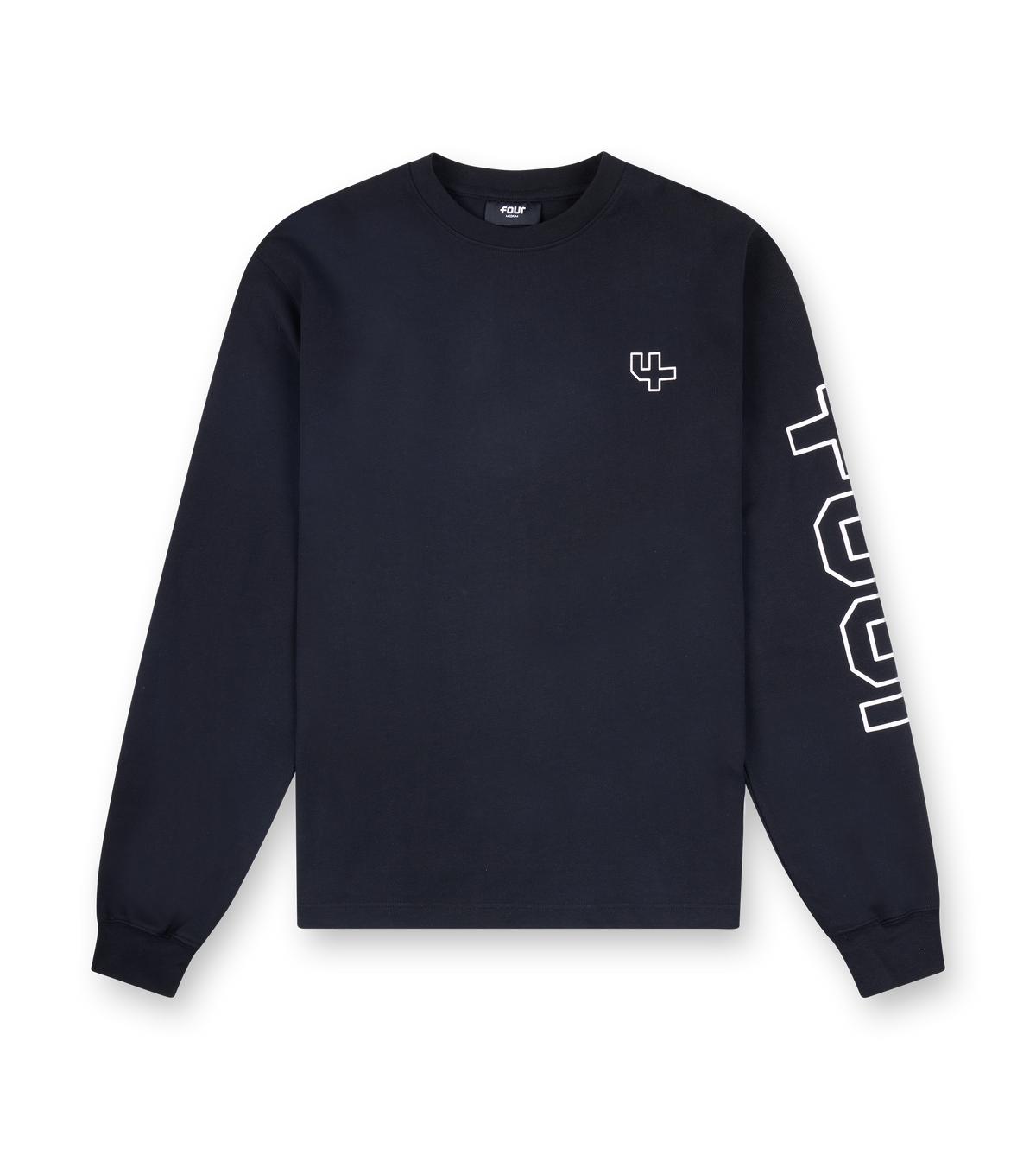 Outline Logo Longsleeve Black
