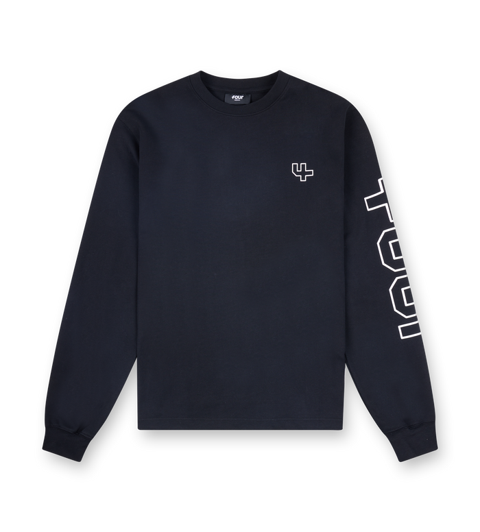 Outline Logo Longsleeve Black