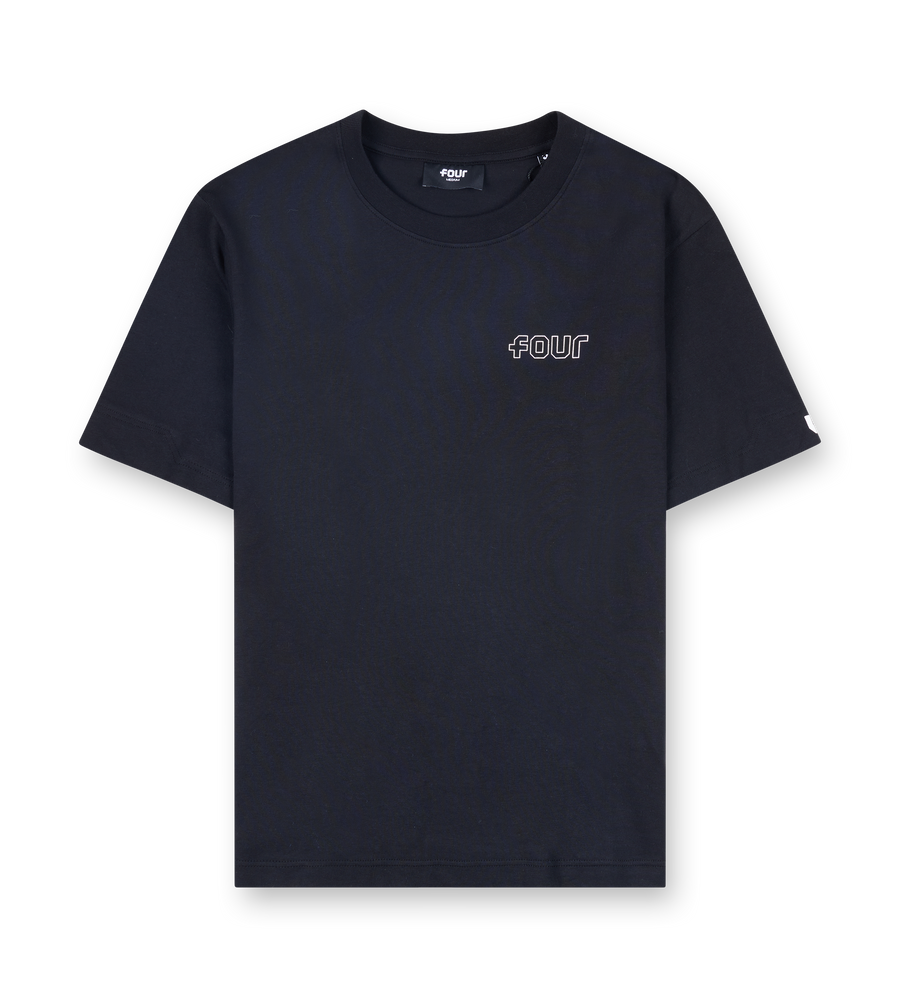 Outline Casual T-shirt Black