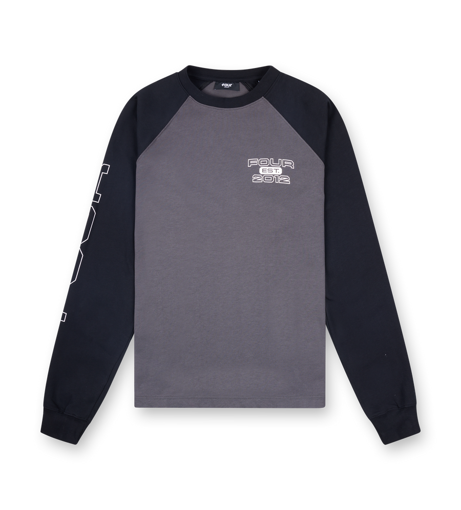 Bold Raglan Longsleeve Black/ Asphalt