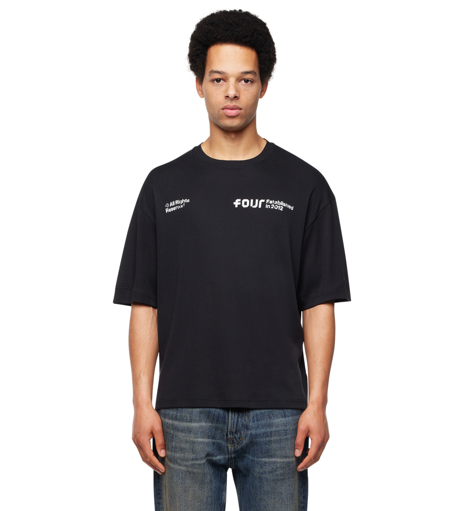 Quote Boxy T-shirt Black