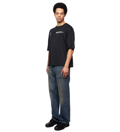 Quote Boxy T-shirt Zwart