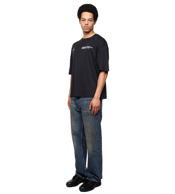 Quote Boxy T-shirt Black