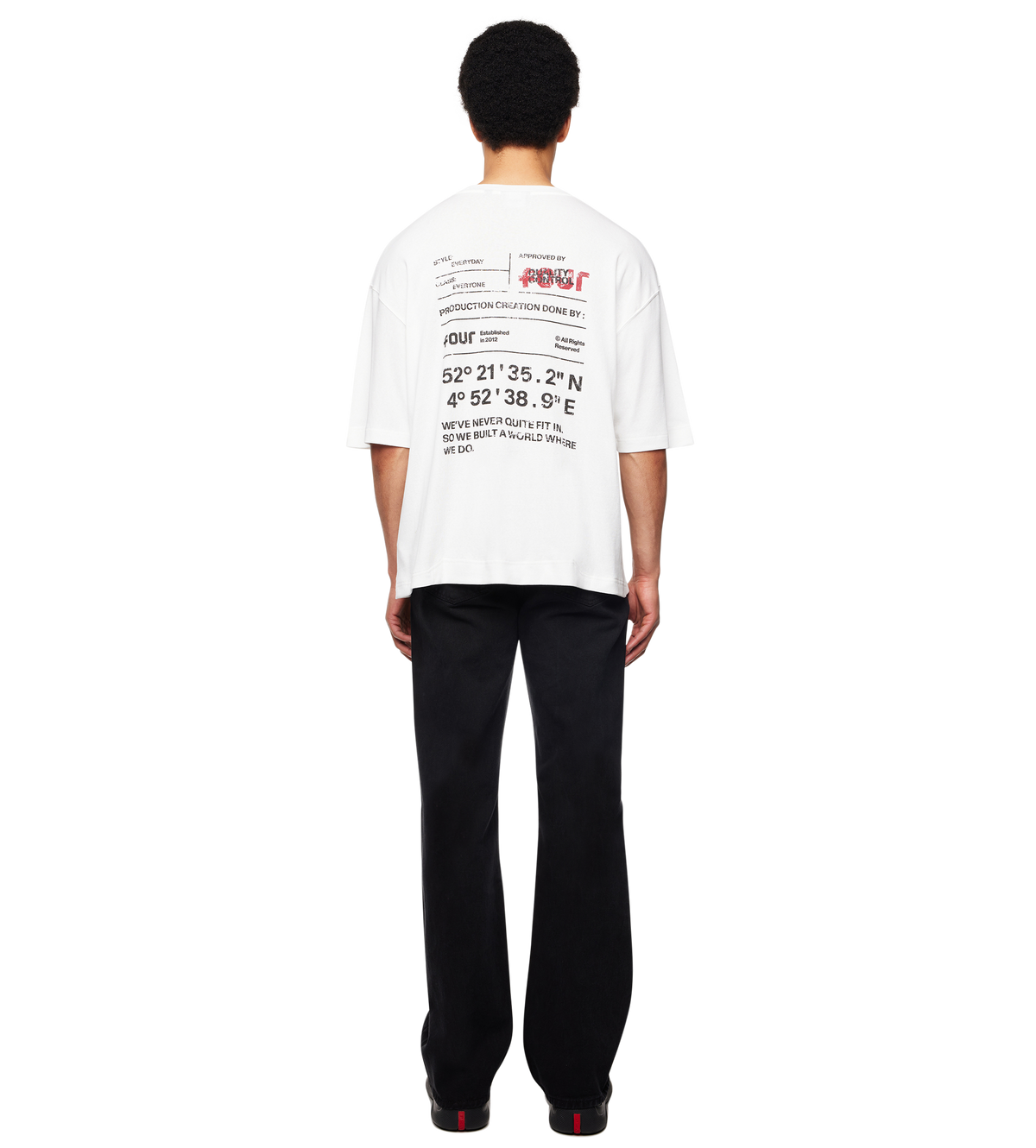 Reserved Boxy T-shirt Wit