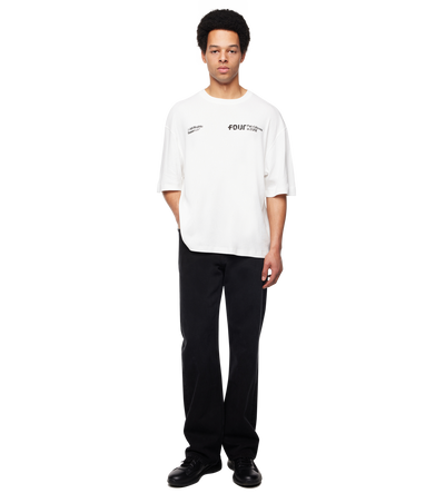 Reserved Boxy T-shirt Wit