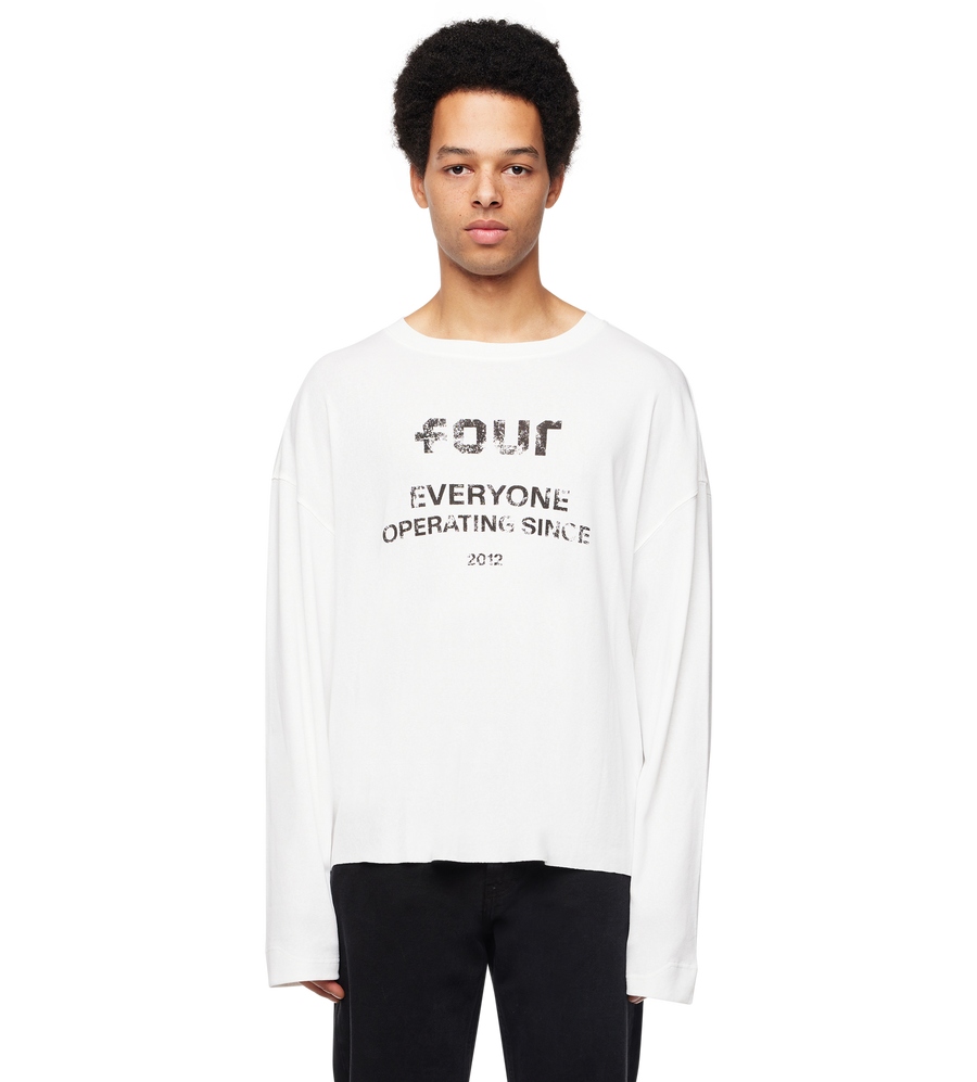 Reserved Boxy Longsleeve White