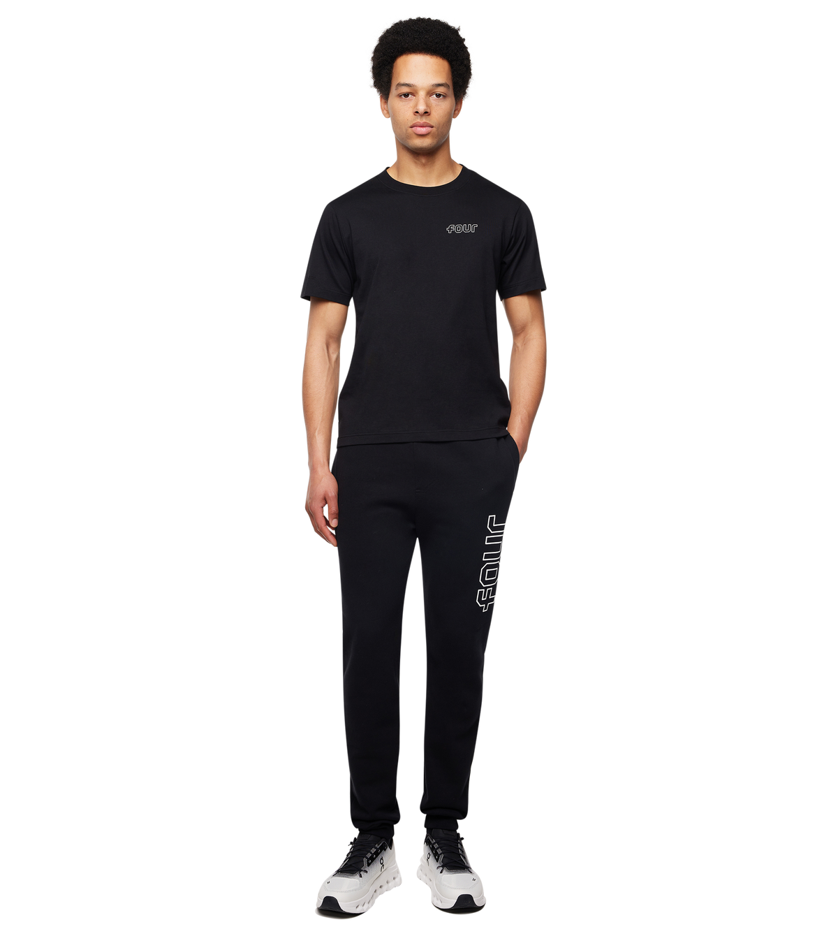 Outline Casual T-shirt Black