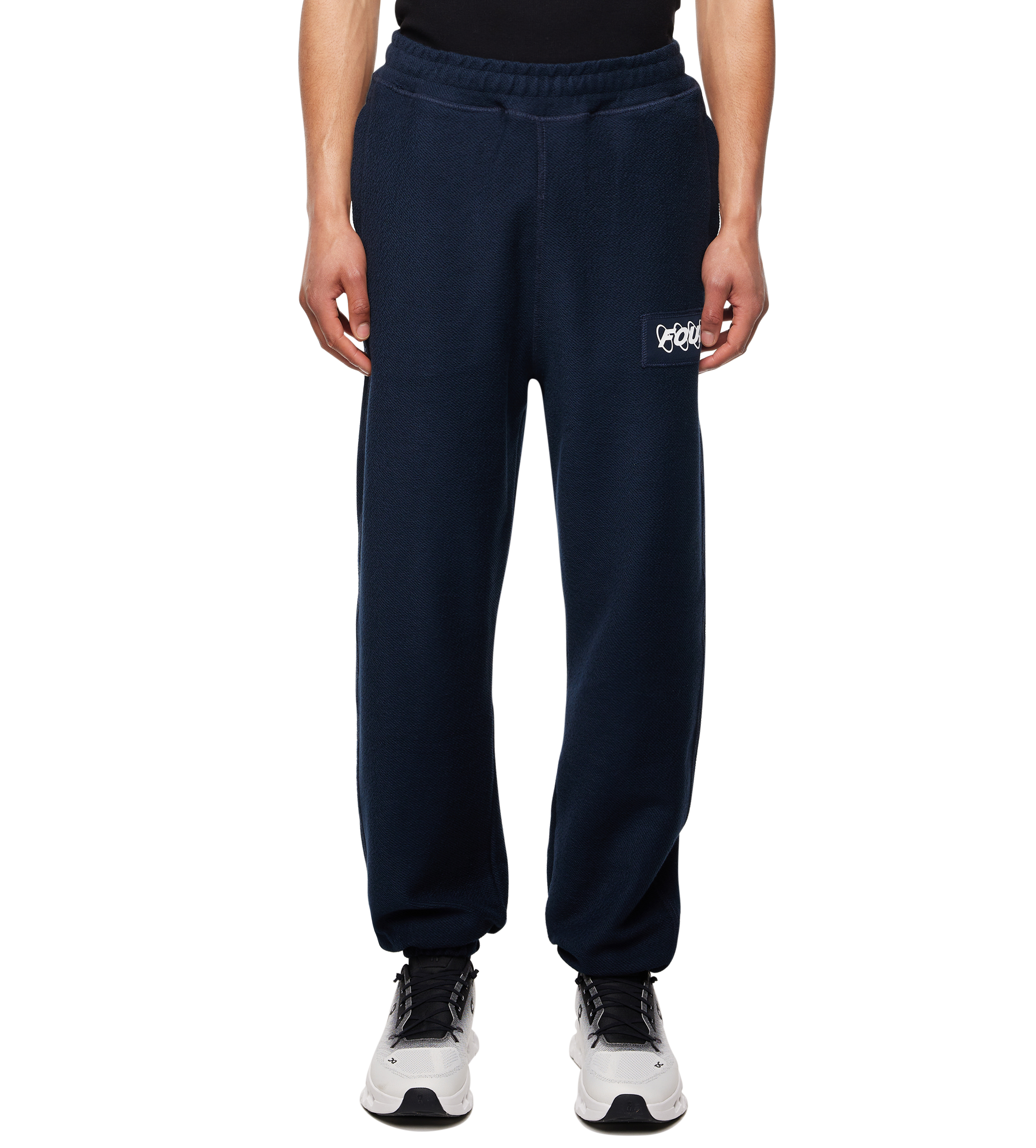 Circles Inside Out Straight Leg Cuffed Marine Blue