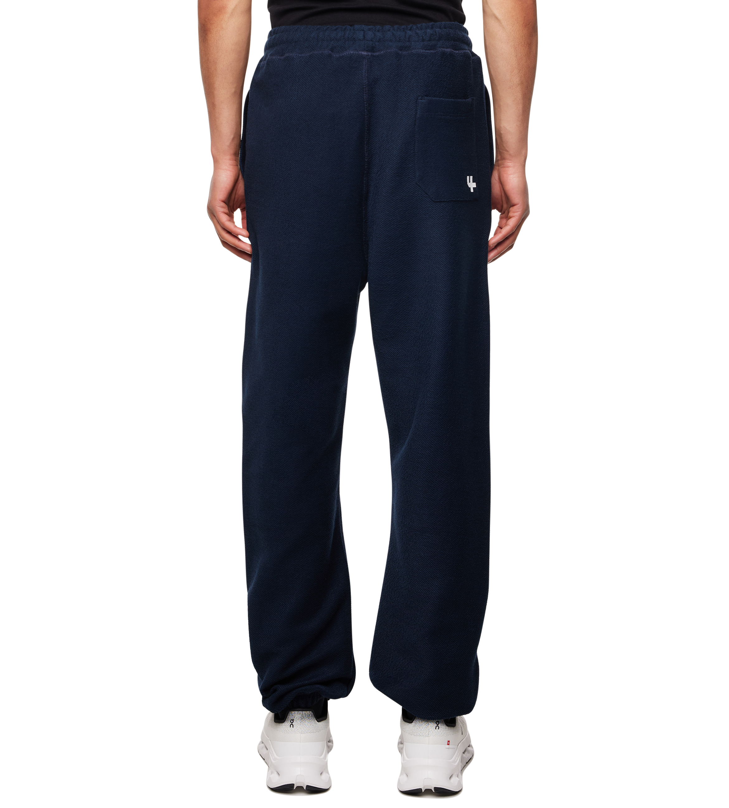 Circles Inside Out Straight Leg Cuffed Marine Blue