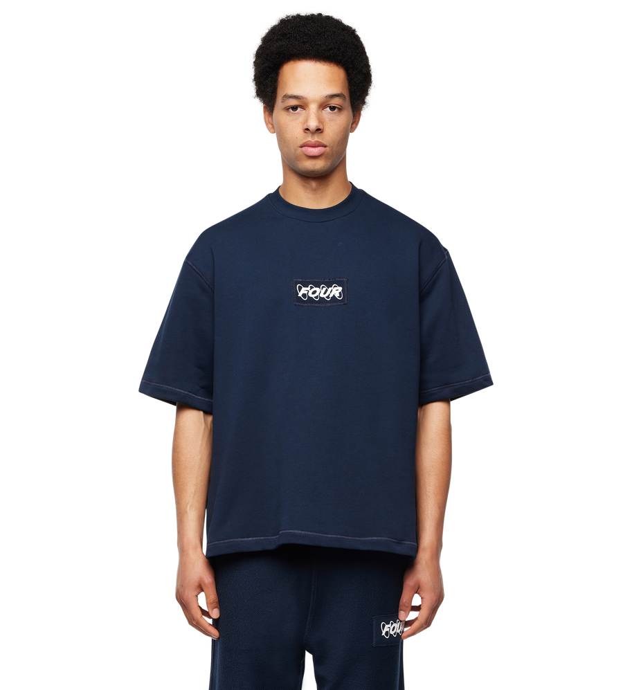 Circles Inside Out T-shirt Marine Blue/ White