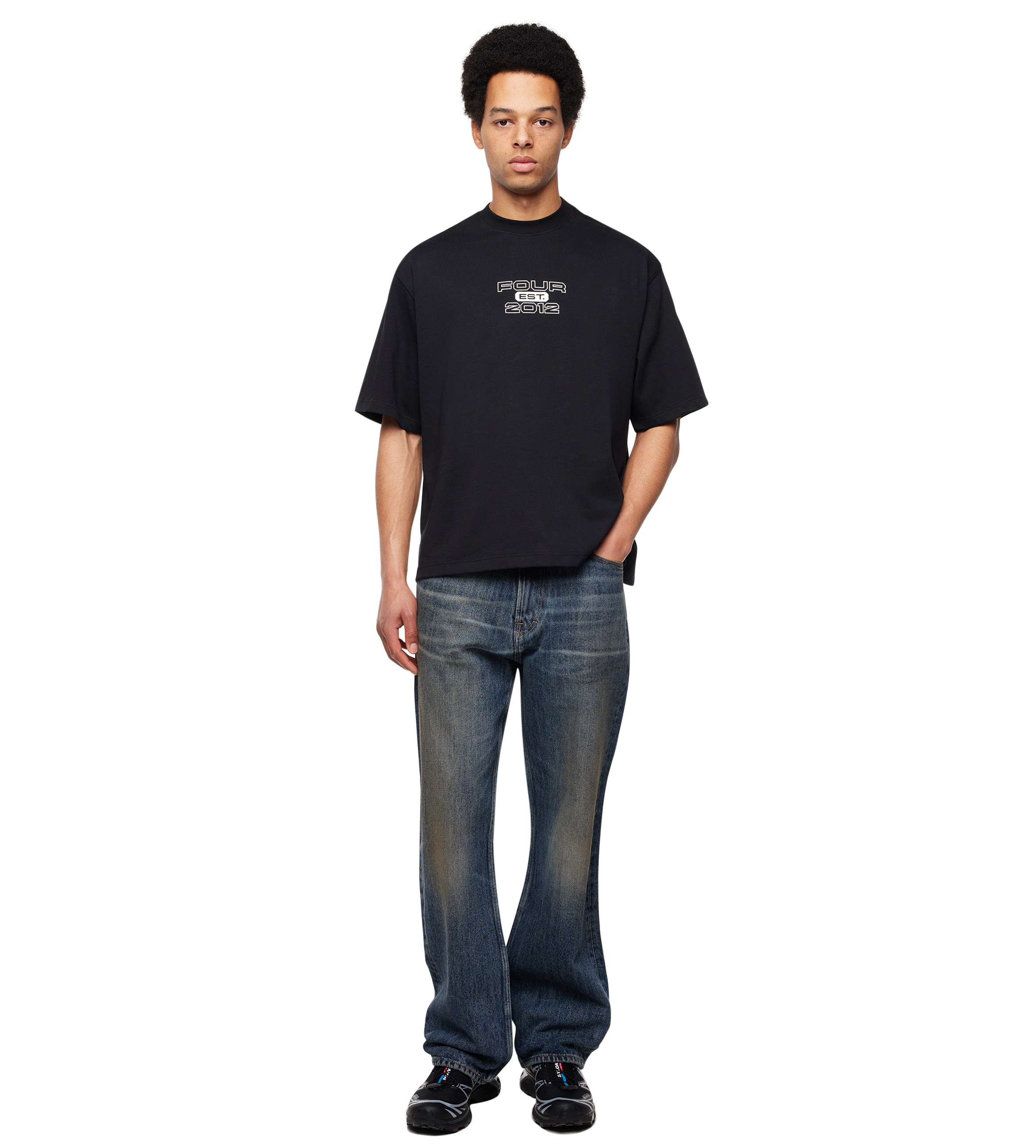 Bold Boxy T-shirt Black