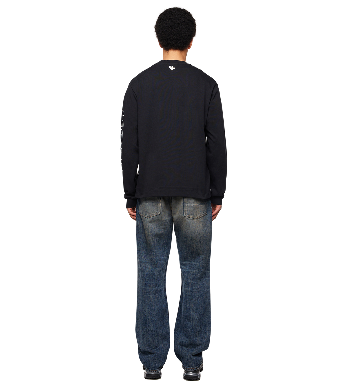 Outline Logo Longsleeve Black