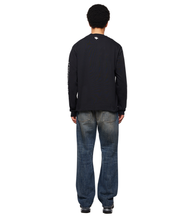 Outline Logo Longsleeve Black
