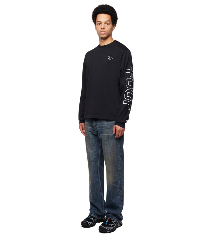 Outline Logo Longsleeve Black