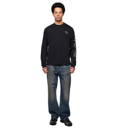 Outline Logo Longsleeve Black