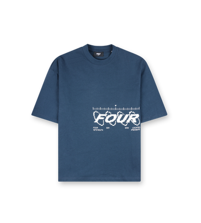 Map Logo Boxy T-Shirt Navy