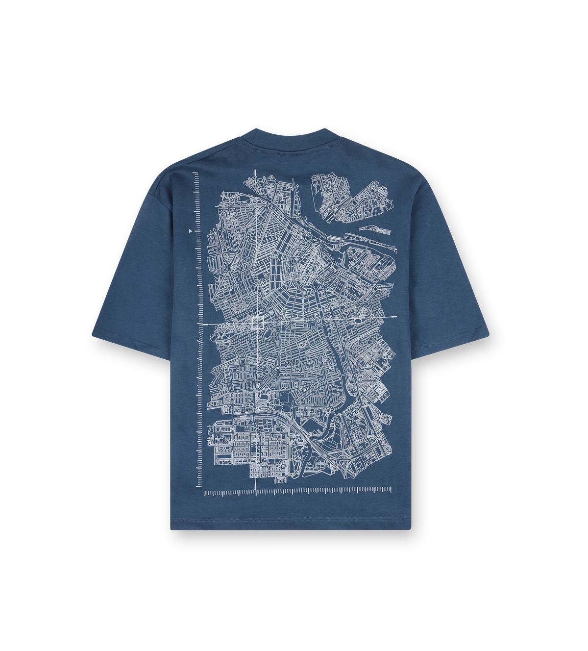Map Logo Boxy T-Shirt Navy