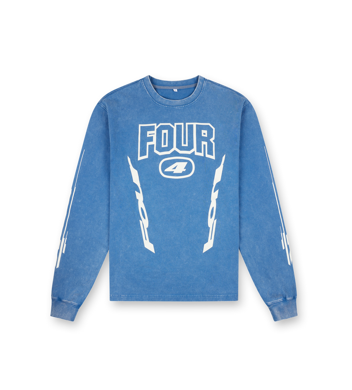 Arrow Logo Boxy Longsleeve Washed Blue