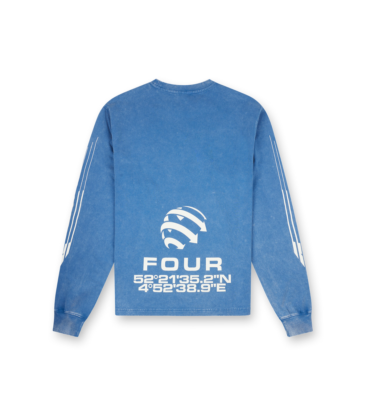 Arrow Logo Boxy Longsleeve Washed Blue