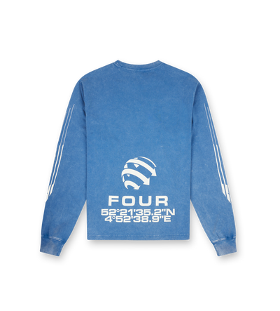 Arrow Logo Boxy Longsleeve Washed Blue