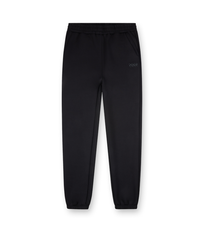 Circles Scuba Cuffed Sweatpants Black