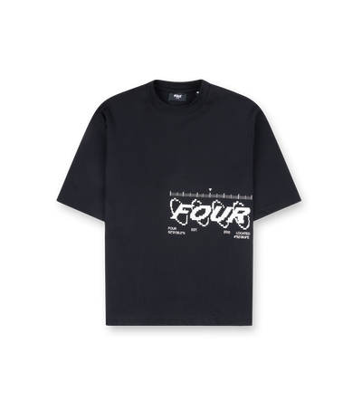 Map Logo Boxy T-Shirt Black